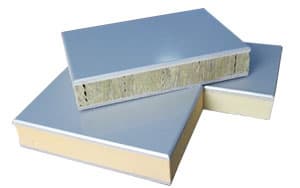 Natural stone material alternatives polyurethane sandwich panels XPS EPS Rock wool and PU as insulation used in out wall